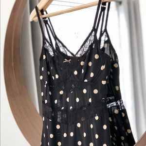 LAST CHANCE! Blush Polka-Dot and Lace Chemise